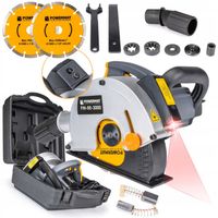 BRUZDOWNICA ELEKTRYCZNA 3000W 14/19/29mm TARCZA 150mm WALIZKA LASEROWA