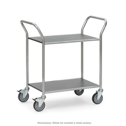 Zestaw jezdny Fi 125, Gumowane, łożysko kulkowe, 2 x z hamulcem + 2 x bez na Arena.pl