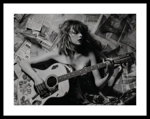 Plakat 40x30cm Młoda Gitarzystka na Arena.pl
