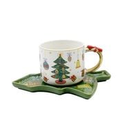 FILIŻANKA ZE SPODKIEM CHOINKA DUO CHRISTMAS 250 ML