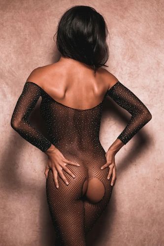 Bodystocking z Diamencikami i Dziurką w Kroku na Arena.pl