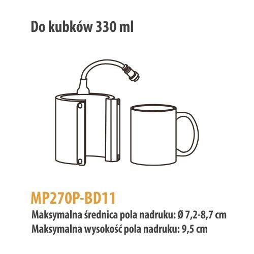 Grzałka do kubków 330 ml do prasy Elite Pro / Pro Max na Arena.pl