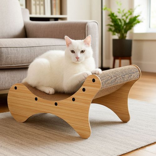 DRAPAK TEKTUROWY PETSI LEŻAK KARTON DLA KOTA Z MIEJSCEM DO ODPOCZYNKU na Arena.pl