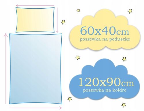 POŚCIEL 120x90 DZIECIĘCA 2EL 90x120 DO ŁÓŻECZKA na Arena.pl