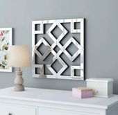 Dekor lustrzany Glamour Premium 60x60 lustro nowoczesne Panel romby małe