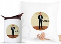 Zestaw Poduszka + Kubek Dla Kelnera Prezent Z Nadrukiem Ze Zdjęciem