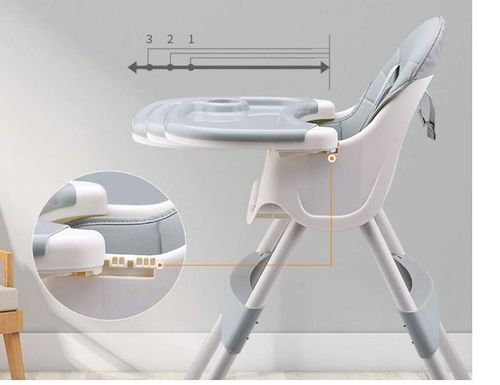 Krzesełko do karmienia tapicerowane dla dzieci róż na Arena.pl