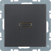 BERKER Q.x Gniazdo HDMI antracyt aksamit