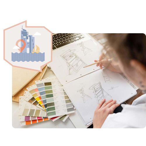 Drewniane krzesełko do karmienia Nukido Timo na Arena.pl