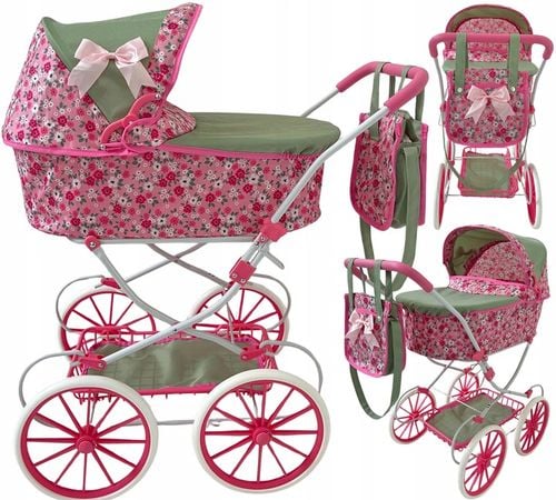WÓZEK DLA LALEK RETRO GŁĘBOKI + TORBA na Arena.pl