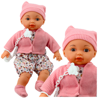 ND24_24442 Lalka Bobas Sweterek Czapeczka Smoczek