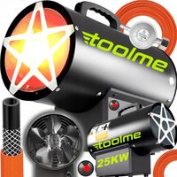 Nagrzewnica 25 kW dmuchawa grzejnik piecyk na butle gazowa Toolme TM183 MOC