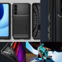 CZARNE WYTRZYMŁE ETUI CASE SPIGEN RUGGED ARMOR DO SAMSUNG GALAXY S24+ PLUS