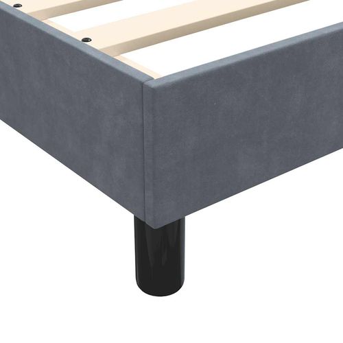 Łóżko Box Spring bez materaca Ciemnoszary 90x210 cm Aksamit na Arena.pl