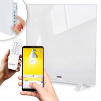 Szklany Grzejnik na podczerwień Yoer 400W Elektryczny Promiennik Łazienkowy