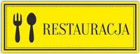 Tabliczka nierdzewana grawer RESTAURACJA