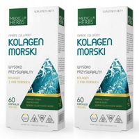2x Medica Herbs KOLAGEN MORSKI RYBI 60 kaps Mocne STAWY KOŚCI Jędrna SKÓRA