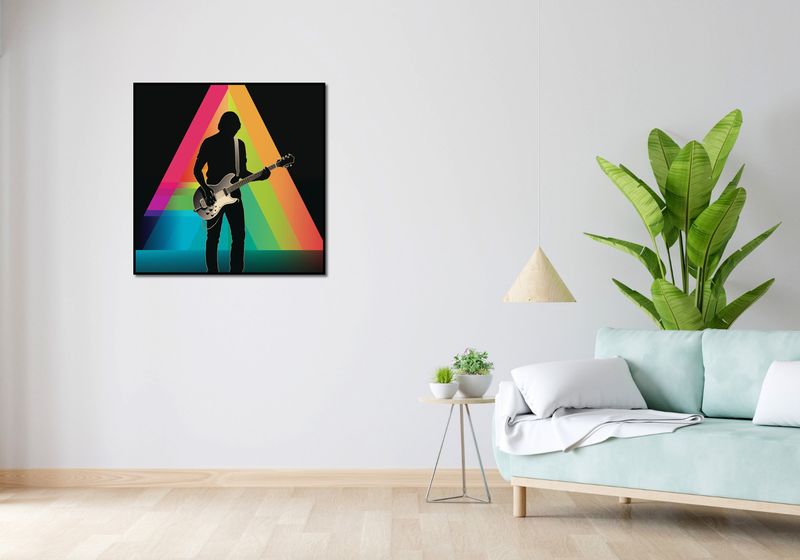 Plakat 80x80cm Pryzmat przez Gitarę zdjęcie 4