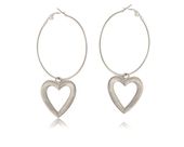 kolczyki koła z sercami (p24/lat/40ag)