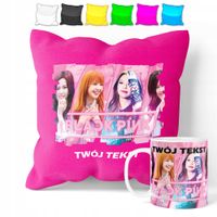 ZESTAW: KUBEK + POSZEWKA - BLACKPINK KPOP - PREZENT WIELE WZORÓW + IMIĘ