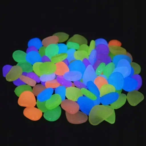 100X Kamyczki Świecące do akwarium zdjęcie 4