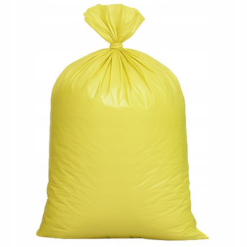 WORKI NA ŚMIECI 60L 10 SZT ZÓŁTE DO SEGREGACJI NA ODPADY WYTRZYMAŁE na Arena.pl