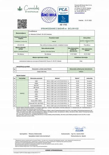 Olejek CBD 5% dla zwierząt 10 ml FULL SPECTRUM Pies Kot / konopny 500 mg na Arena.pl
