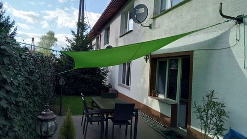 ŻAGIEL PRZECIWSŁONECZNY WODOSZCZELNY DO OGRODU NA TARAS PREMIUM ZIELONY 3X5 na Arena.pl