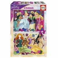 układanka puzzle Educa Disney Princess 2 x 48