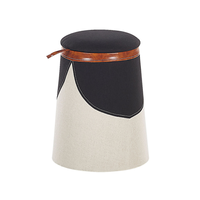 Pufa dla dzieci ze schowkiem beżowa APACHE