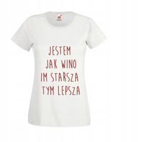 ŚMIESZNA Koszulka T-SHIRT prezent JESTEM JAK WINO