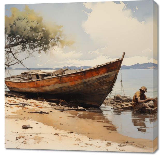 Obraz 90x90cm Spokój Przybrzeża zdjęcie 1