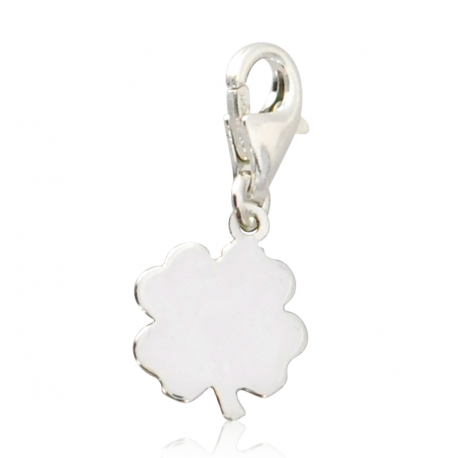 SREBRNY CHARMS CZTEROLISTNA KONICZYNKA SREBRO PRÓBY 925 GRAWER GRATIS zdjęcie 2