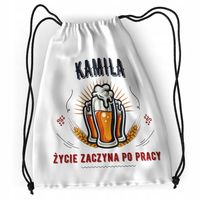 Plecak Dla Kamili Sportowy Szkolny Worek Torba Z Nadrukiem Ze Zdjęciem