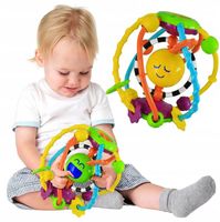 Dumel KULA SENSORYCZNA PRZESUWANE ELEMENTY grzechotka ruchome koraliki 6m+