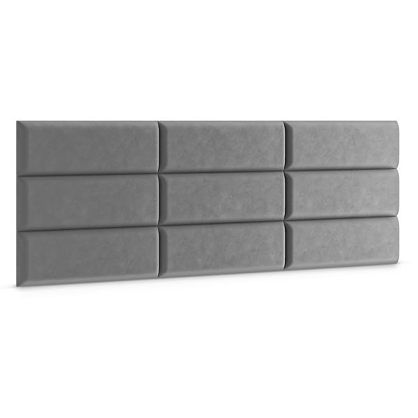 Panel Tapicerowany Ścienny Szary 50cm x 15cm zdjęcie 2