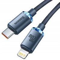Kabel Baseus Crystal USB-C Lightning 20W PD Szybkie Ładowanie iPhone