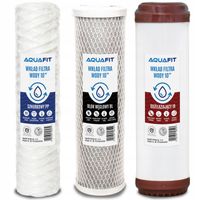Komplet Wkładów do Filtrów Wody 10" na Cały Dom 3 stopnie filtracji AQUAFIT