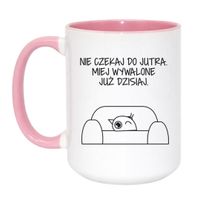 Duży Biało-Różowy 450 ml