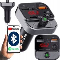 TRANSMITER FM SZYBKA ŁADOWARKA BLUETOOTH AUDIO MP3 BT QC 3.0 USB USB-C