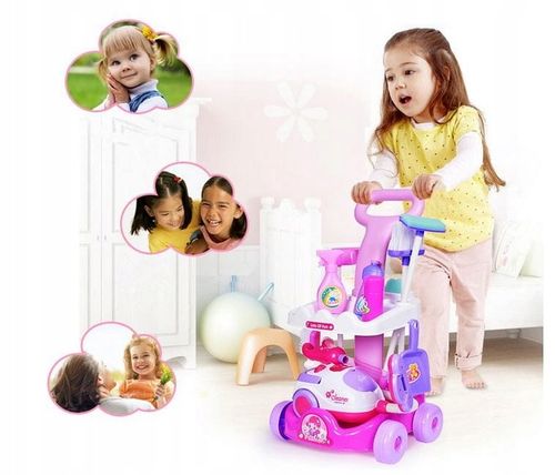 ZESTAW WÓZEK SPRZĄTAJĄCY ODKURZACZ DŹWIĘKI + AKCESORIA na Arena.pl