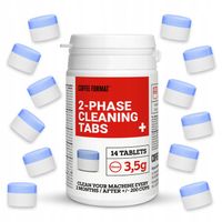 2-Fazowe tabletki czyszczące do ekspresów Jura, Bosch, Coffee Format 14 szt