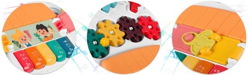 STOLIK EDUKACYJNY INTERAKTYWNY DLA DZIECI 5w1 TABLICA PANEL MUZYCZNY MUZYKA na Arena.pl