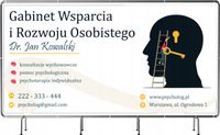 BANER REKLAMOWY 200x100 cm duży wybór GABINET WSPARCIA I ROZWOJU OSOBISTEGO