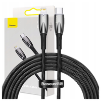 Kabel USB-C do Lightning Baseus Glimmer, 20W, 2m (czarny)