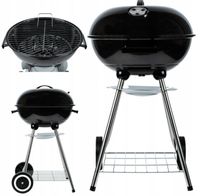 GRILL OGRODOWY WĘGLOWY BRYKIET Z POKRYWĄ ZAMYKANY BIWAK PIKNIK