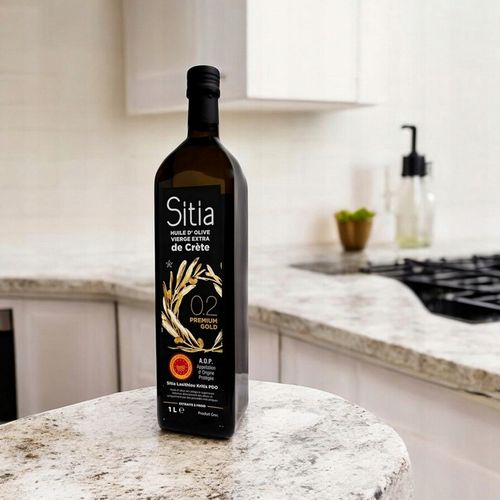 Oliwa z Oliwek Extra Virgin 1L Premium Sitia 0,2% Data Ważności 05/2027 na Arena.pl