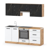 Kuchnia Mała Nowoczesna Pojemna Z Blatem 2.0m Wotan San Sebastian Biały Mat