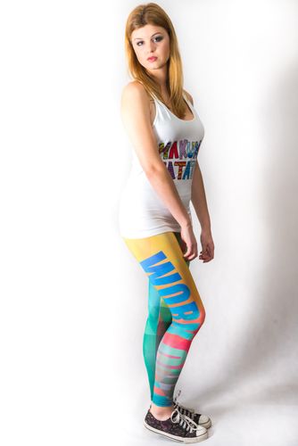 LEGINSY WORK OUT RAINBOW na Arena.pl