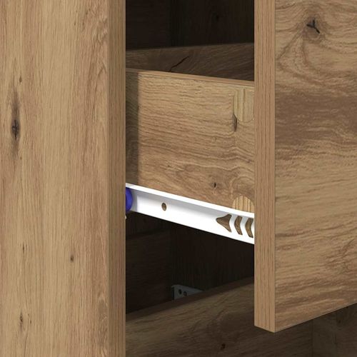 Bufet dąb artisan 34.5 x 34 x 90 cm Materiał drewnopochodny na Arena.pl